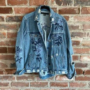 Embroidered denim jacket from Tinsel size small